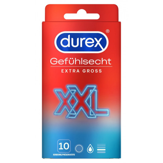 Durex Gefühlsecht Extra Groß (10 Stück)