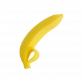 Silikondildo in Bananenform