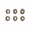Ring Set, 1,5 - 3,5 cm, 6 Stück