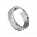 Massiver Ring mit Rautenmuster, 4,5cm
