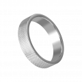 Massiver Ring mit Rautenmuster, 5,5cm