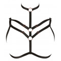 Brust-Harness in schwarz (2XL/3XL)