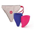 Menstruationstassen "Fun Cup Explore Kit" (Pink & Ultramarine)