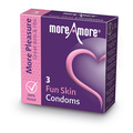 MoreAmore - Condom Fun Skin (3 pcs)