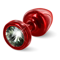 Diogol - Anni Butt Plug Round Red & Black 25 mm