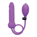Inflatable Silicone Dong - Purple