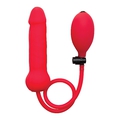 Inflatable Silicone Dong - Red