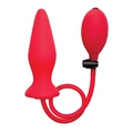 Inflatable Silicone Plug - Red
