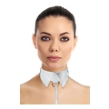 Classic Collar with Leash - White