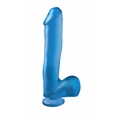 BASIX 10" Dong With Suction Cup (blue)