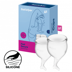 Satisfyer 'Feel Secure - Menstrual Cup Set', Menstruationstasse, 15 & 20 ml