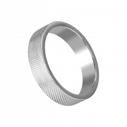 Massiver Ring mit Rautenmuster, 5,5cm