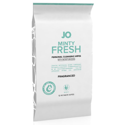 System JO - Wipes Minty Fresh Fragranced (12 Pack)