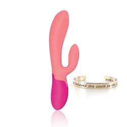 RS - Essentials - Xena Rabbit Vibrator (Coral & French Rose)