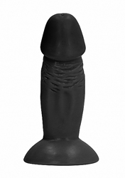 Realistic Dildo - Black (11cm)