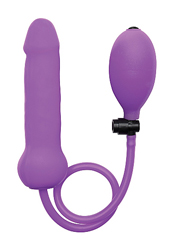 Inflatable Silicone Dong - Purple