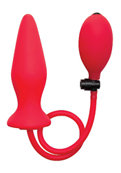Inflatable Silicone Plug - Red