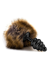 Extra Feel Bunny Tail Buttplug - Black