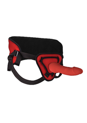 Deluxe Silicone Strap On - 10 Inch (Red)