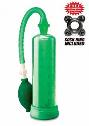 Genoppte Penispumpe "Silicone Power Pump" (grün)