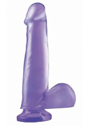 BASIX 7.5" Dong with suction Cup (purple)