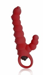 Deluxe Silikon Vibrator "Mr. Raupe" (red)
