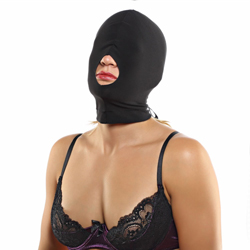 Deluxe Kopfmaske mit Mundöffnung "Dunkelspiel"