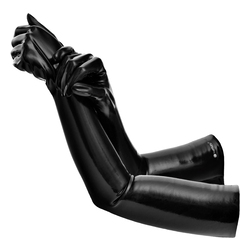 Deluxe Dark Line Latex-Handschuhe, extra lang